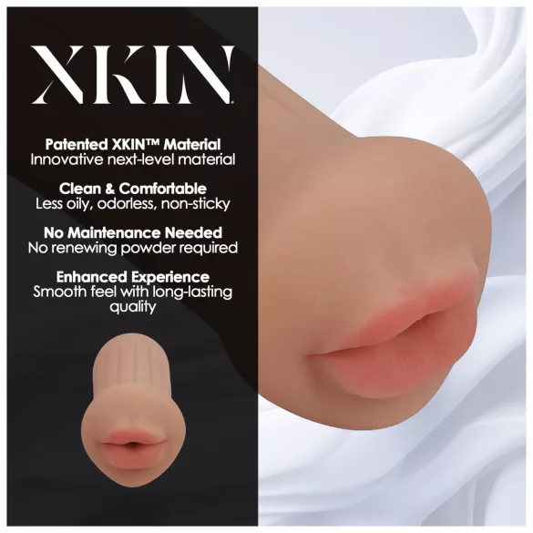 XKIN - umjetna vagina masturbator - S (tamna prirodna)