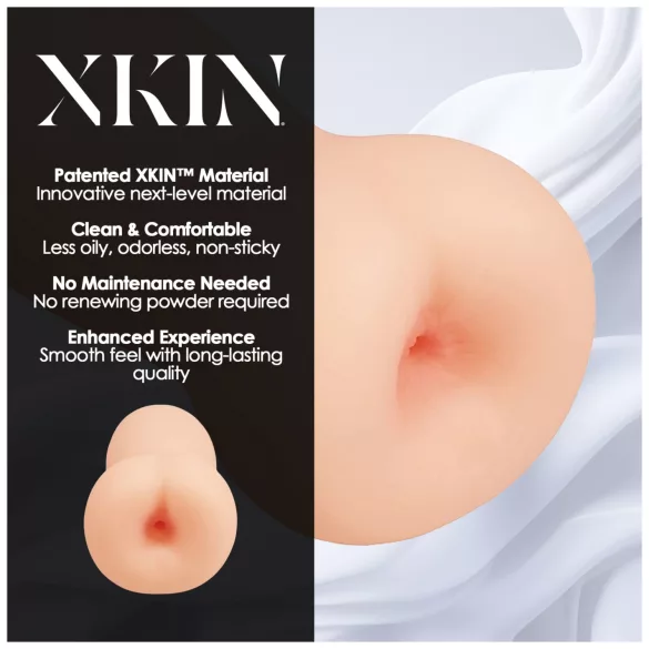 XKIN - realistična umjetna guza masturbator - M (prirodna)