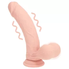   RealRock - dvostruke gustoće realističan vibrator (boja kože) - 18 cm
