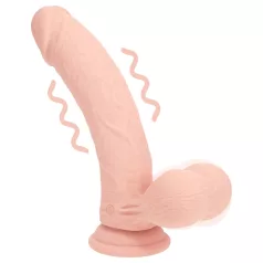   RealRock - dvostruke gustoće realistični vibrator (boja kože) - 20 cm