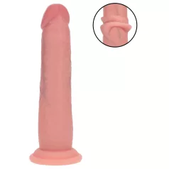   RealRock - dvostruke gustoće realistični dildo (boja kože) - 18,5 cm
