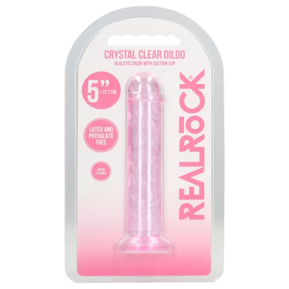 RealRock - realističan dildo s vakuumskim postoljem (ružičasti) - 12,7 cm