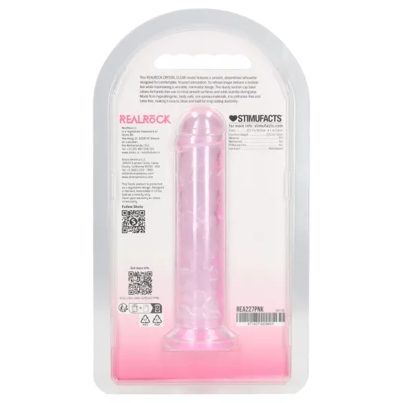 RealRock - realističan dildo s vakuumskim postoljem (ružičasti) - 12,7 cm