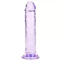   RealRock - realistični dildo s vakuumskom čašicom (ljubičasti) - 12,7 cm