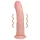 RealRock - vibrator s vakuumskim postoljem - realističan - 20,5 cm - bež