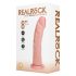 REALROCK - Vibrator s vakuumskim postoljem - prirodni (20,5 cm)