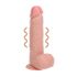 REALROCK - vibrator s vakuumskim držačem - prirodni (18cm)
