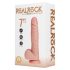 REALROCK - Vibrator s usisnom čašicom - prirodni (18 cm)