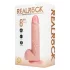 RealRock - rotirajući vibrator - prirodna boja - 20,5 cm
