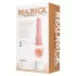 RealRock - rotirajući vibrator - prirodna boja - 20,5 cm