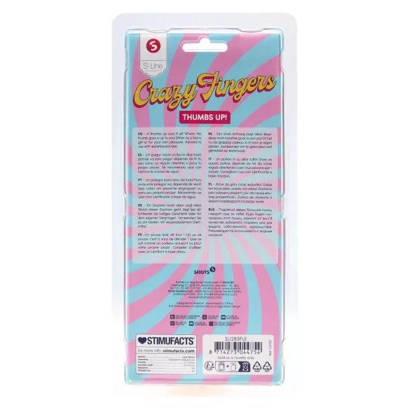 S-Line - dildo za palac (naturalan)