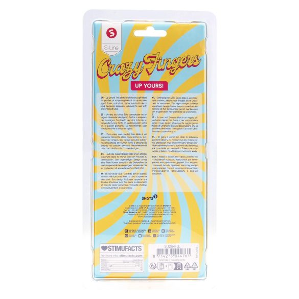 S-Line - dildo za srednji prst - natur boja