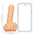 S-Line - dildo srednji prst (natur)