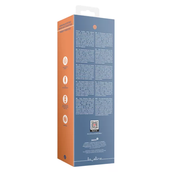 Loveline - vibrator s funkcijom grijanja i potiskivanja - plavi