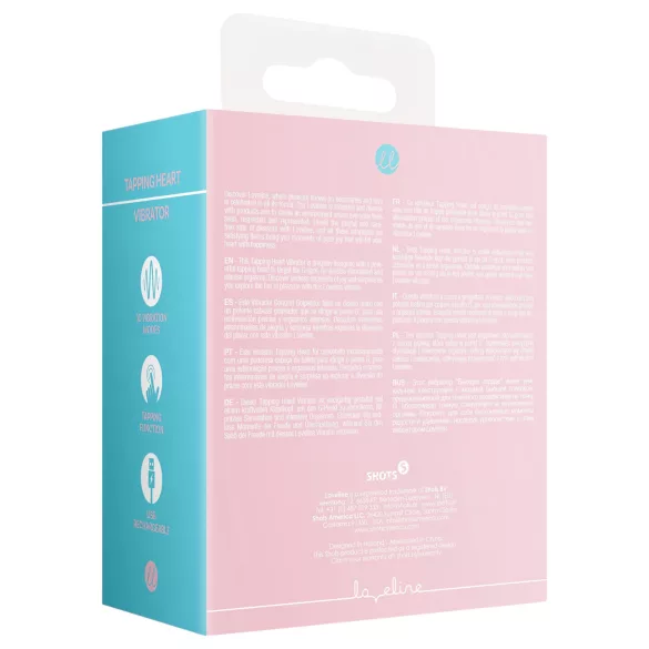 Loveline - vibrator za klitoris na punjenje - tapping funkcija - silikon, pink