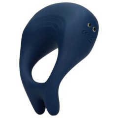 Loveline - punjivi, vibrirajući prsten za penis (plavi)