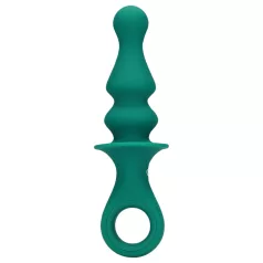 Loveline - analni vibrator s perlama na baterije - zeleni