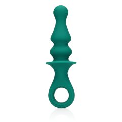 Loveline - punjivi analni vibrator s kuglicama (zeleni)