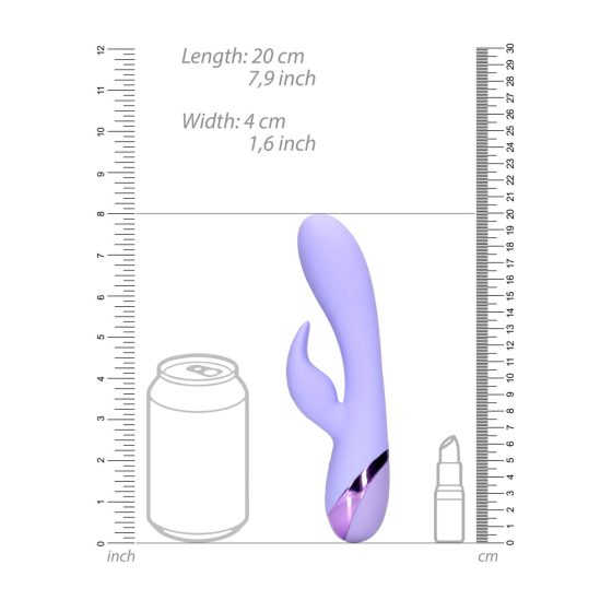 Loveline - punjivi zečić vibrator za klitoris (ljubičasti)