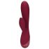 Loveline - punjivi crveni vibrator s rukom za klitoris