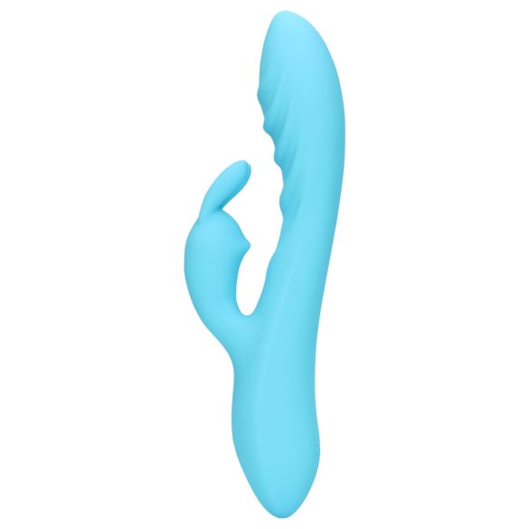 Loveline - vodootporni zeko vibrator s klitoralnim nastavkom (plavi)
