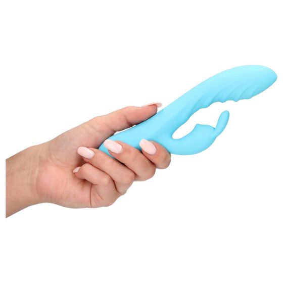 Loveline - punjivi, vodootporni vibrator za klitoris (plavi)
