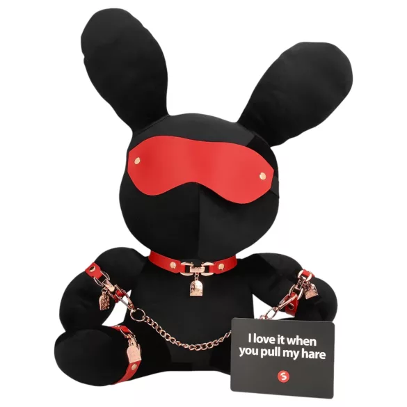 Bondage Rabbit - BDSM lisice s krznenim - crna