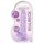 REALROCK - prozirni realistični dildo - ljubičasti (17 cm)