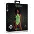 Ouch! - Fosforescentni body s trakama (neon zelena) - XL-4XL