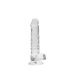 REALROCK - prozirni realistični dildo - prozirni (17 cm)