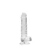 RealRock - realistični dildo - prozirno - 17 cm