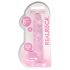 REALROCK - prozirni realistični dildo - ružičasti (19 cm)