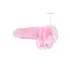 RealRock - realistični dildo - proziran ružičasti - 19 cm