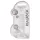 RealRock - realistični dildo - prozirni - 19 cm