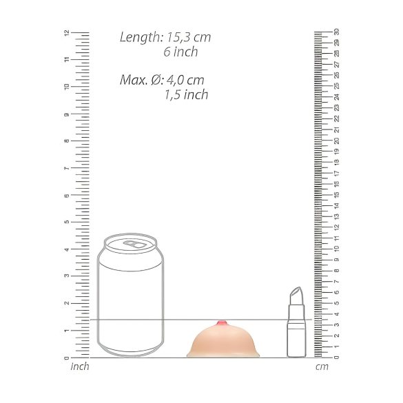 Titty - sapun u obliku grudi - prirodni - 95g