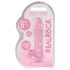 REALROCK - prozirni realistični dildo - ružičasti (15 cm)