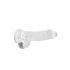 REALROCK - prozirni realistični dildo - proziran (15 cm)