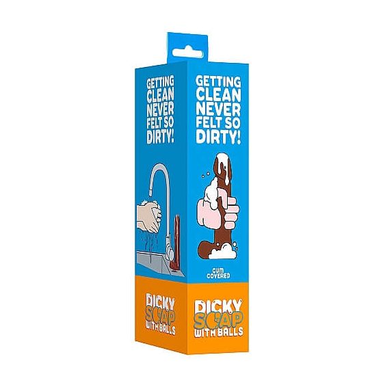 Dicky Cum - sapun s testisima penisa - smeđi (250g)