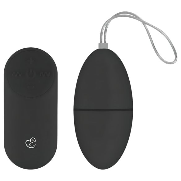 Easytoys - Crno vibracijsko jaje s 7 ritmova i daljinskim upravljanjem