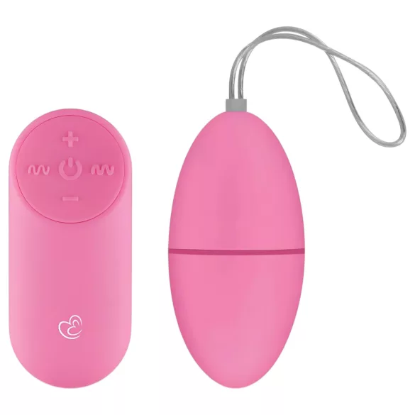 EasyToys - nosivo radiofrekvencijsko jaje za vibraciju s 7 ritmova (rozo)