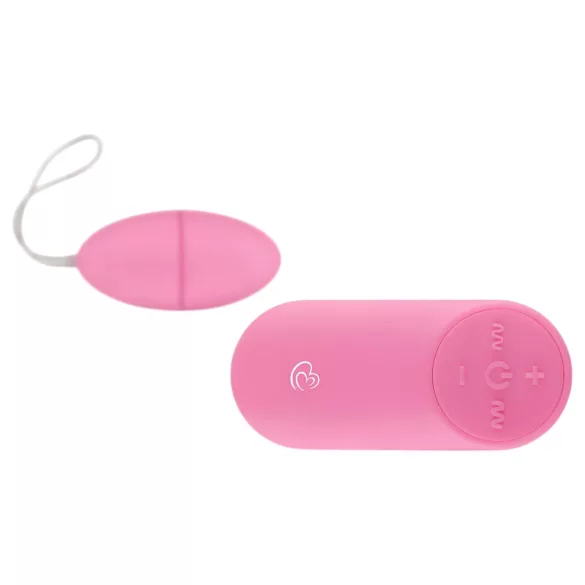 EasyToys - nosivo radiofrekvencijsko jaje za vibraciju s 7 ritmova (rozo)