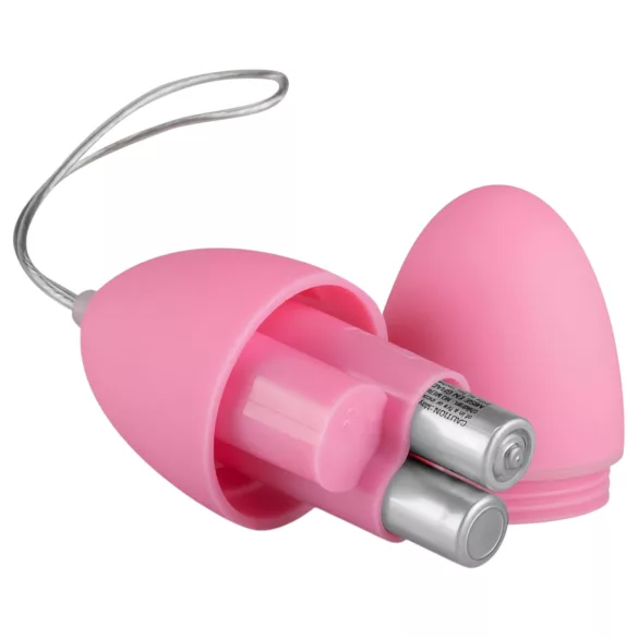 EasyToys - nosivo radiofrekvencijsko jaje za vibraciju s 7 ritmova (rozo)