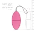 EasyToys - nosivo radiofrekvencijsko jaje za vibraciju s 7 ritmova (rozo)