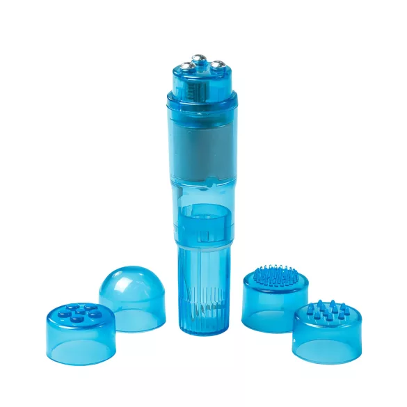 Easytoys - vibrator set za žene - 5 nastavaka - plava