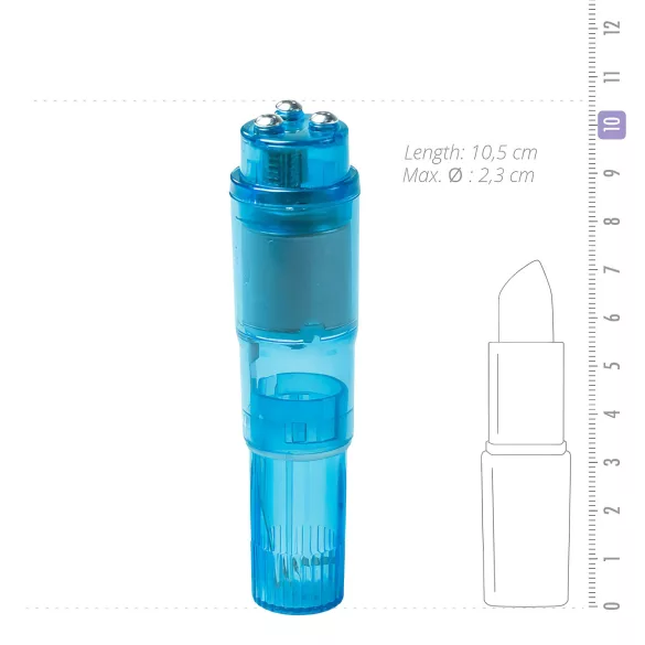 Easytoys - vibrator set za žene - 5 nastavaka - plava