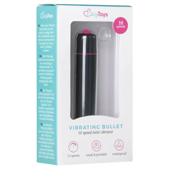 EasyToys Bullet - štapićasti vibrator (crni)