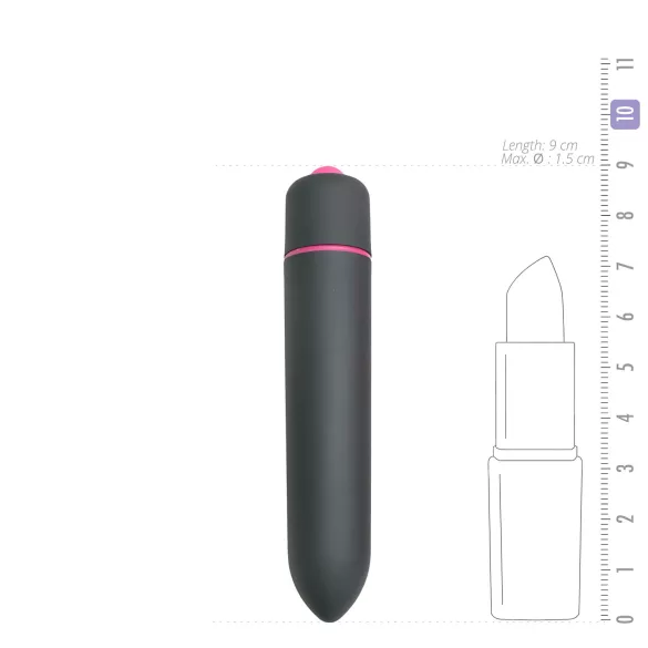 Easytoys - mini vibrator - vodootporan - crni