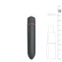 EasyToys Bullet - štapićasti vibrator (crni)