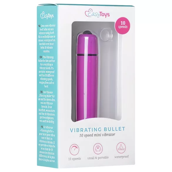Easytoys - mini vibrator - vodootporan - ljubičasta