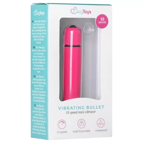 Easytoys - mini vibrator - vodootporan - rozi